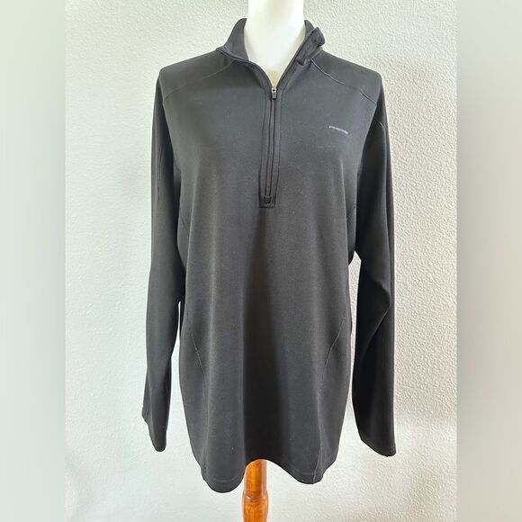 Patagonia capilene 3 midweight black zip neck shirt men’s Sz L - Picture 1 of 5